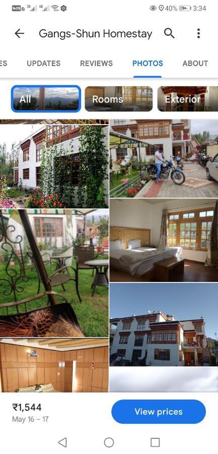 Gangs-Shun Homestay Leh Buitenkant foto